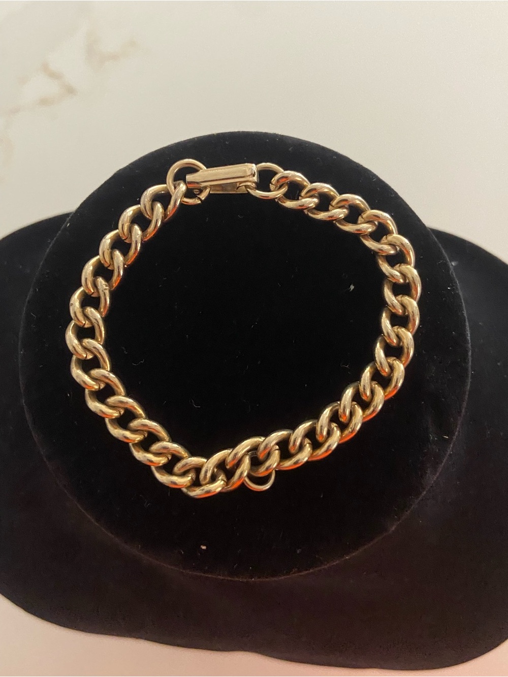 Classic Gold-Tone Curb Chain Bracelet - Women's Jewelry